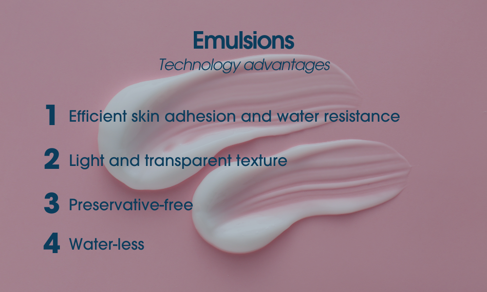Emulsions: key benefits
