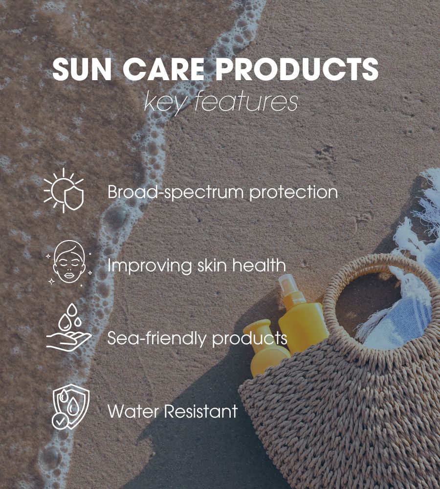 Key features of sun protection products