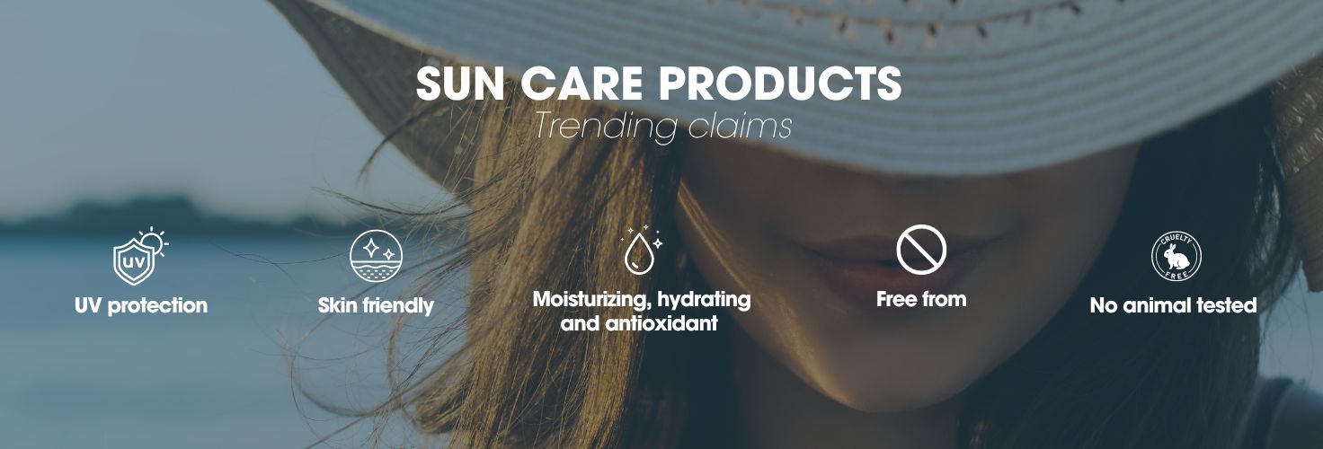 Trending claims in sun protection